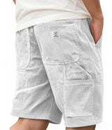 Lucas - Veredelte Cargoshorts – Weiß