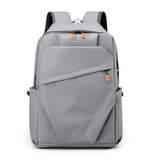 Herren Leichtgewicht Laptop Reise Rucksack | Mehrere Fächer – Grau