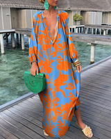 Nia | Lässiges Maxi-Kleid – Orange