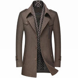 Scott | Woll-Winterjacke – Grau/Braun