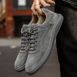 Zayn | Elegante Wildleder-Sneaker – Grau