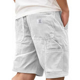 Jesper – Bequeme Cargoshorts – Hellgrau