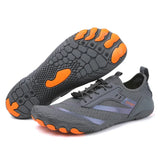 Ultrabequeme barfubschuhe aus echtem leder – raphael – Grau
