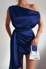 Fleur | Elegantes Minikleid – Dunkelblau