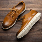 Silas - Schnürschuhe mit rutschfester Sohle – Braun