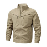 Zavian - strukturierte taktische Jacke – Khaki