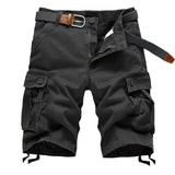 Herren Cargo Shorts aus Baumwolle – Grau