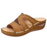 Lena Damen Orthopädische Sandalen - Ultimativer Komfort, Atmungsaktiv & Schmerzfreies Gehen – Braun