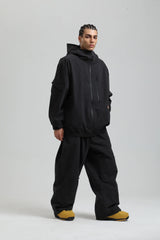 Unisex-Winterjacke für skiaktivitäten | funktionale ausrichtung – Schwarz