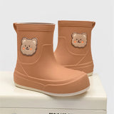 Wasserdichte Gummistiefel für Damen | Bärendesign – Braun