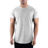 Herren Bequem Slim Fit T-Shirt | Rundhals – Weiß