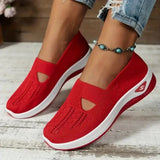Madelline - Damen-Slipper mit Keilabsatz – Rot
