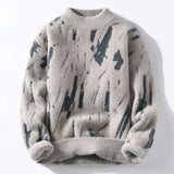 Aldrik - gemütlicher designer-strickpullover für herren – Beige