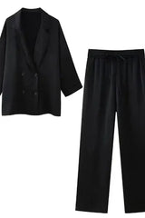 Mckenzie - Blazer Set – Schwarz