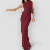 Helena | Zeitlos schickes Kleid – Bordeaux