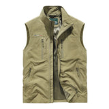 Hernan | Stilvolle Softshell Outdoor-Weste – Khaki
