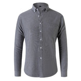 Gherasim – Elegantes Oxford-Hemd – Grau