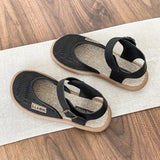 Bellevie™ Sandalen Mit Handgefertigter Flechtoptik und Atmungsaktivem Design – Schwarz