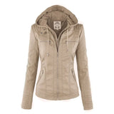 CLARA - ELEGANTE LEDERJACKE – Beige