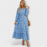 Bohemian Maxi Dress – Blau