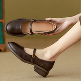 Arlet - polierte Mary-Janes – Braun