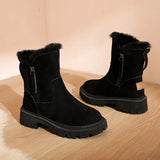 Tanja – knöchelhohe schneestiefel für damen – Aprikose