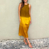 Lyraia – Stilvolles, leuchtendes Ombré-Kleid – Orange