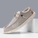 Ethan - Gestanzte Schnürschuhe – Beige