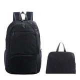 Leicht Faltbar Unisex Reise Rucksack | Draußen – Schwarz