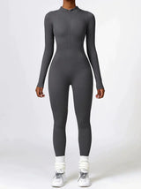 Athlora | Seamless Fit Aktiver Jumpsuit – Grau