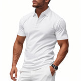 Dalmor™-Polohemd mit Schmaler Passform und Minimalistischem Stil – Weiß