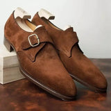 Hochwertige Wildleder Herrenschuhe – Braun