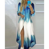 Franzine – Langärmliges Maxikleid mit Knopfleiste – Farbe 8