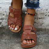 Francesca | Konturiertes Fußbett Orthopädisch Sandalen – Braun