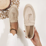 Faye - Lässige flache Schuhe – Beige