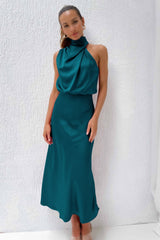 Rosemary | Neckholder Abendkleid – Türkis