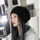 Lässige Damen Winter Beanie - Nina – Schwarz