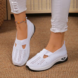 Madelline - Damen-Slipper mit Keilabsatz – Weiß
