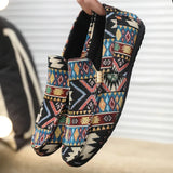 Dashiell | Gewebtes Muster Geflochten Loafer – Schwarz