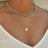 Gold und Silber Plated Halskette – Gold