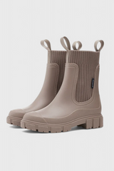 Amelia | Wasserabweisend Wasserdicht Chelsea-Stiefel – Taupe