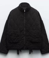 Zara™ - Vintage Steppjacke – Schwarz