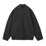 Cozzina – übergroße, grob gestrickte jacke – Schwarz