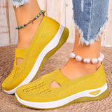 Madelline - Damen-Slipper mit Keilabsatz – Gelb