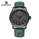NAVIFORCE Herren Armbanduhr Militär Sportlich Stoßfest Wasserdicht Leder Uhr Casual Fashion – BGNGN