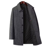 Edwin -| Herren Warme mantel – Grau