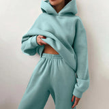 Betta – Baumwoll-Hoodie und Jogginghose – Hellgrün
