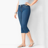 Sorelly™ Capri-Jeans Mit Schmaler Passform Und Dezentem Schlitzsaum – Dunkelblau