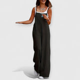 Elisa | Lange Overalls Premium – Schwarz