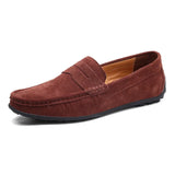 Hudson™ Penny Loafer Mokassin aus Weichem PU-Leder mit Klassischem Penny-Riemen - Slip-On Design – Dunkelbraun